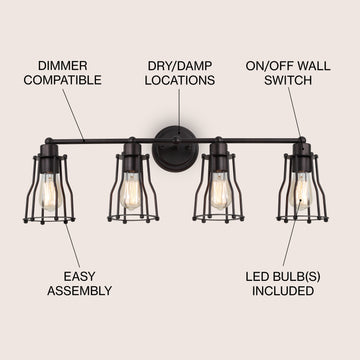 Evelyn Metal Vanity Light